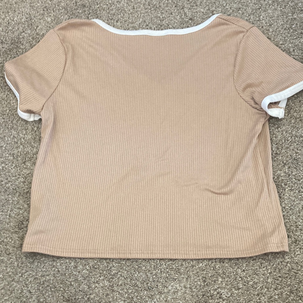 Olivia Rae Beige Ribbed Knitwear - Picture 3 of 3